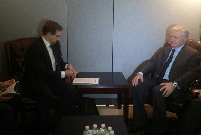 Armenian FM, OSCE Secretary General hold meeting in New York