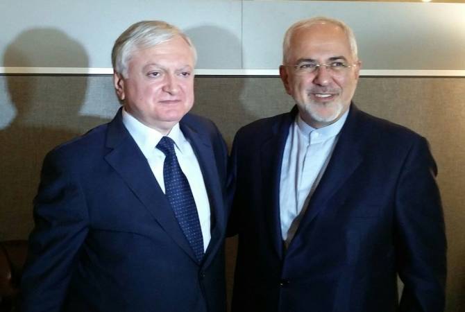 Налбандян и Зариф обсудили текущие вопросы армяно-иранских дружеских отношений