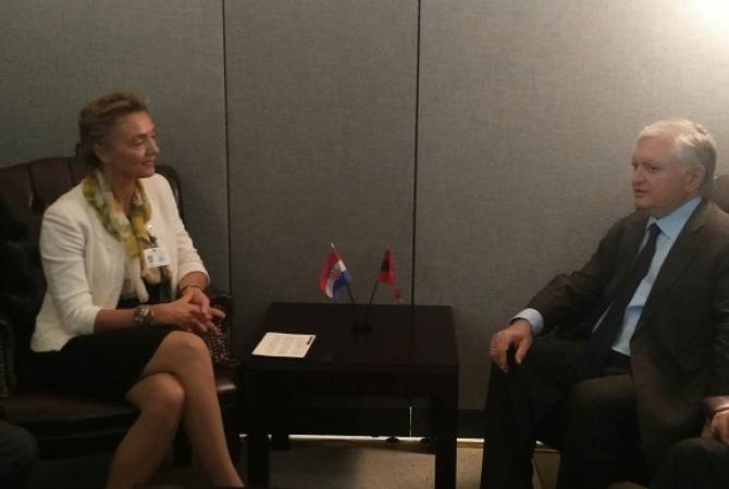 Armenian FM meets with Croatia’s Minister of Foreign and European Affairs