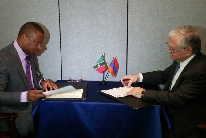 Установление дипломатических отношений с Сент-Китс и Невисом
