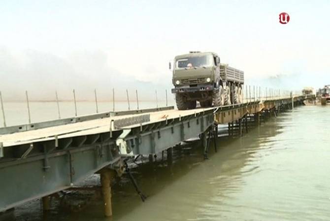 Ռուս զինվորականները կամուրջ են կառուցել Եփրատի վրա՝ ռազմական տեխնիկայի փոխադրման համար  