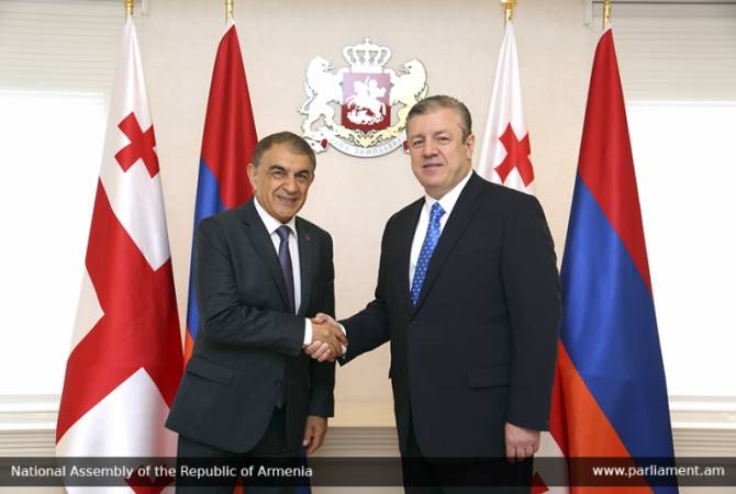 Armenian Parliament Speaker meets with Georgian PM