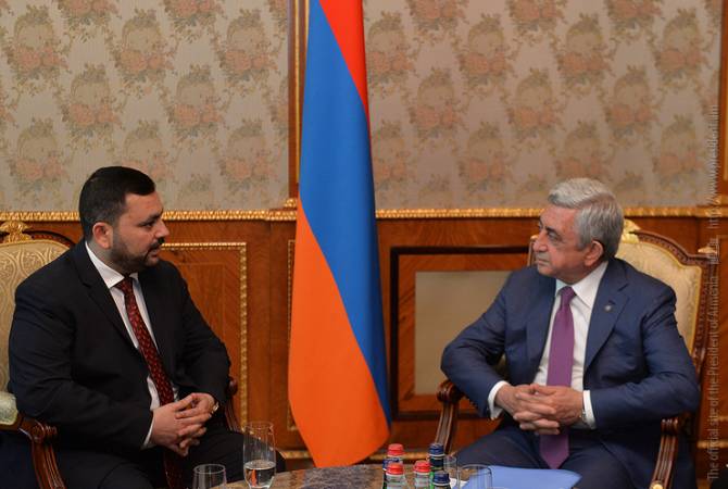 Президент Армении принял министра сельского хозяйства Ирака
