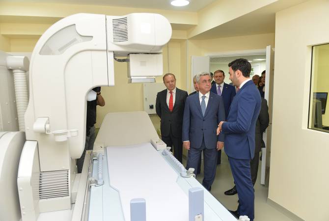 Президент Армении посетил недавно открытый медицинский центр "Wigmore Clinic"
