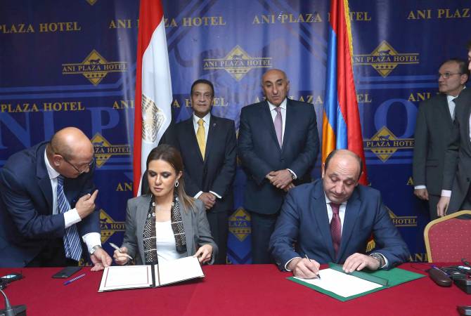 Armenia, Egypt sign MoU on cooperation in investments field
