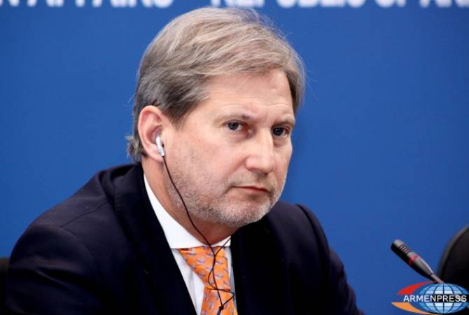 EU Commissioner Johannes Hahn in Armenia to prepare for Eastern Partnership Summit