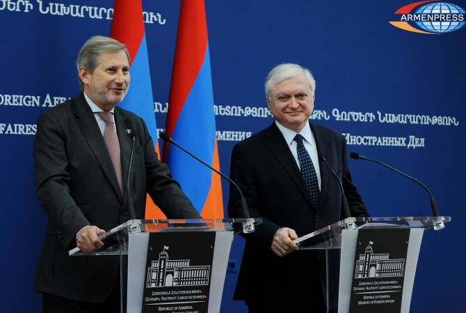 EU-Armenia relations have further improved, says Commissioner Johannes Hahn
