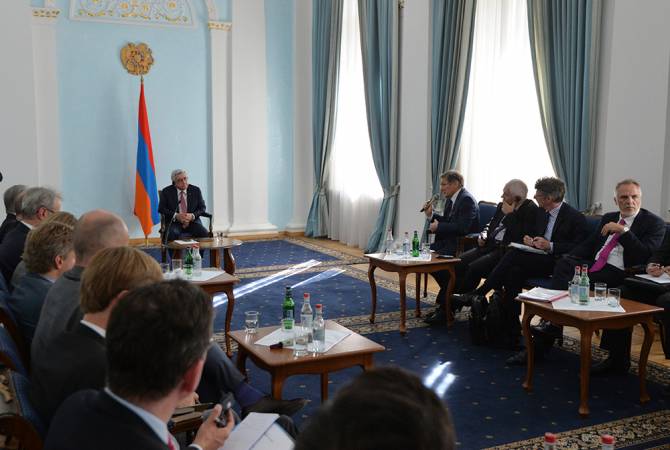 Президент Армении принял делегацию во главе с председателем Комитета по политике и 
безопасности Совета Европейского Союза
