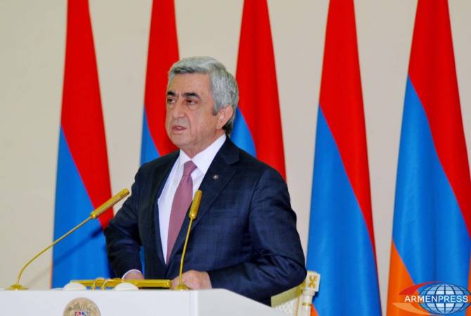 President Sargsyan addresses message to participants of Armenian-Russian inter-regional and 
Eurasian Partnership forums