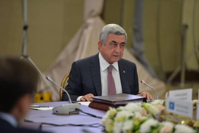 Armenia supports Russia’s statement in CIS on supporting Traditional family values – President 
Sargsyan