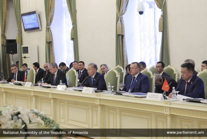 Armenian Parliament Speaker talks about Azerbaijani cynicism and provocation at CSTO PA’s 
Council session
