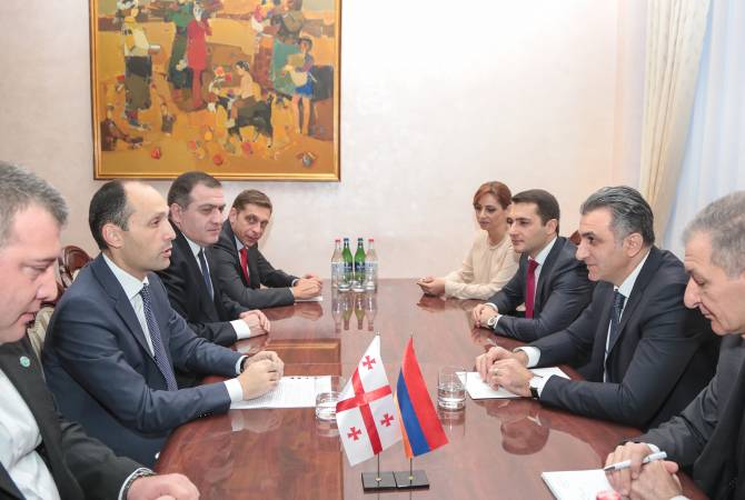 Armenian agriculture minister receives Georgian counterpart

