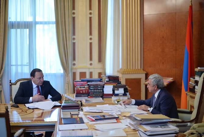 Председатель Государственного комитета кадастра недвижимого имущества доложил 
президенту о реализуемых в сфере реформах
