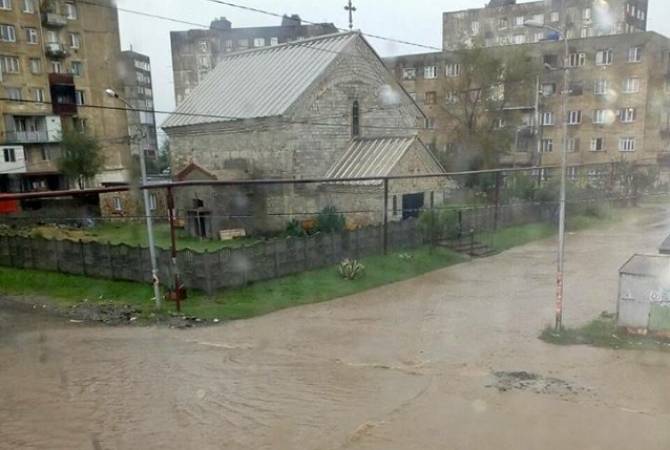 Наводнение в Кутаиси: кадры затопленных улиц