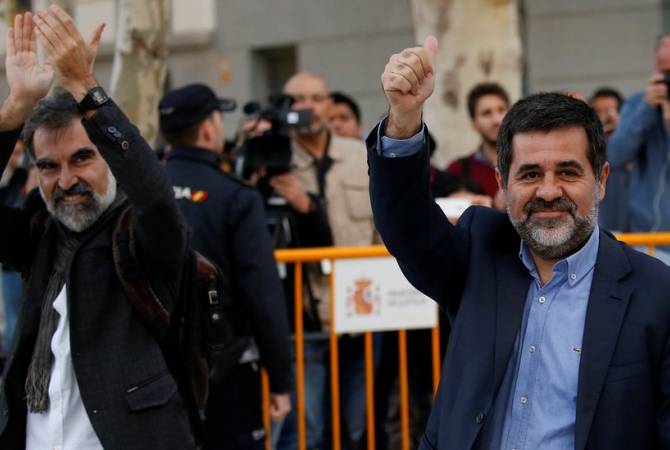 Задержаны двое лидеров движения за независимость Каталонии