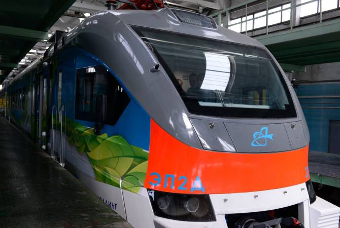 New, high-class and modern electric train testes in Armenia