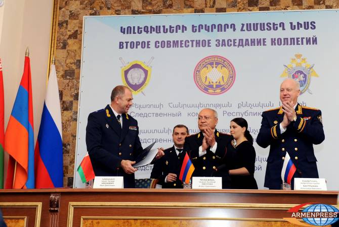 Сотрудничество следственных комитетов Армении, РФ и Беларуси поднимается на новый 
уровень