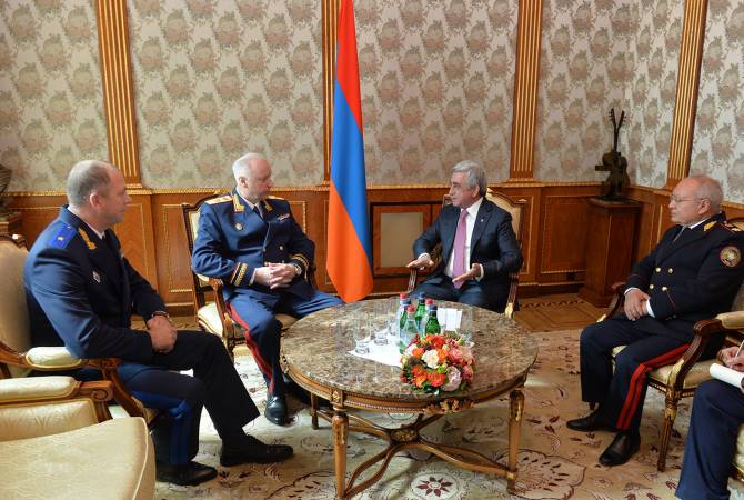 Armenian President holds meeting with Investigative Committee chiefs of Russia, Belarus 