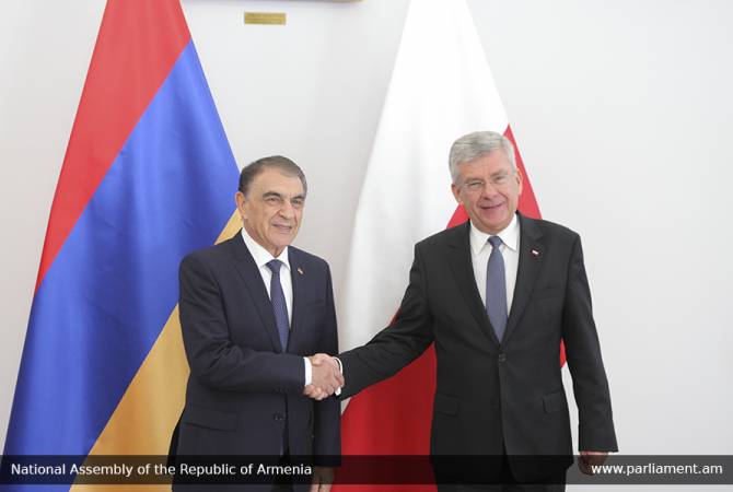 Armenian Parliament Speaker meets Marshal of Polish Senate