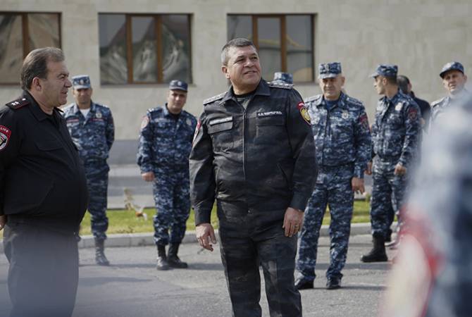 ՀՀ ոստիկանապետն այցելել է ոստիկանության զորքերի հրամանատարություն և 1032 
զորամաս