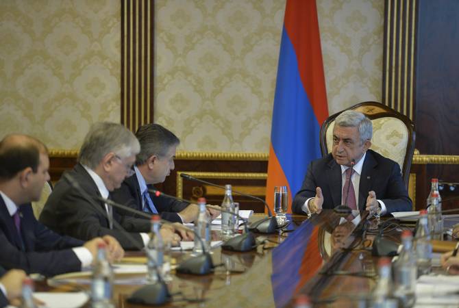 الرئيس سيرج سركيسيان يترأس مناقشة عملية إعداد الأحداث الرئيسية ل2018 -القمة الفرنكوفونية، 
الذكرى المئوية لتأسيس جمهورية أرمينيا والذكرى ال2800 لتأسيس يريفان-