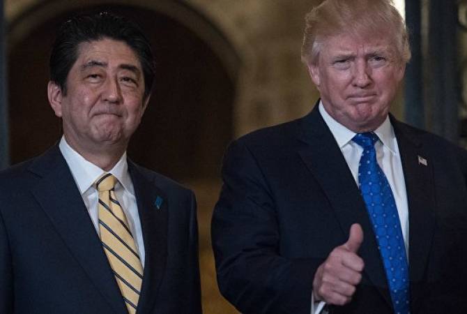 Трамп и Абэ договорились сыграть в гольф и усилить давление на КНДР