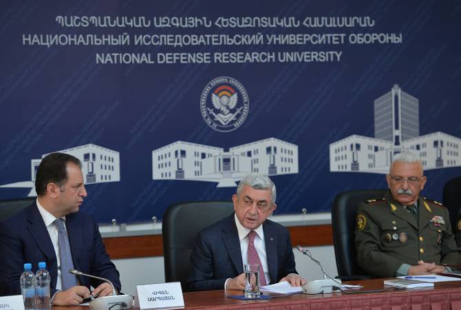Президент принял участие в заседании по случаю старта образовательной программы 
Национального исследовательского университета обороны МО