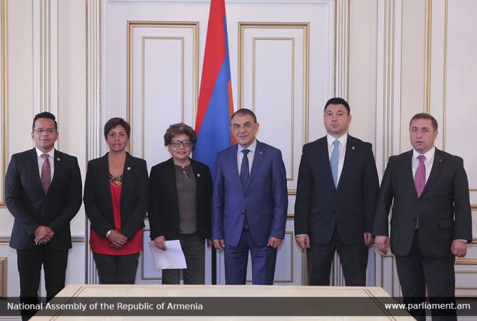 President of Armenian parliament received Mexican parliamentarians