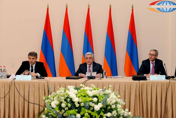 رئيس الجمهورية سيرج سركيسيان يشترك في دورة مجلس سلامة الطاقة النووية بأرمينيا