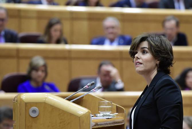 Spain’s deputy PM Soraya Saenz de Santamaria put in charge of Catalonia 