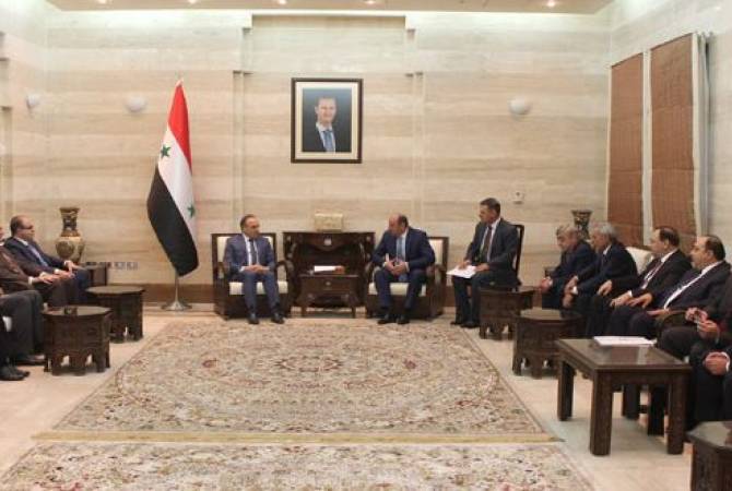 Syria is grateful for friendly Armenia’s balanced stances, says PM Imad Khamis