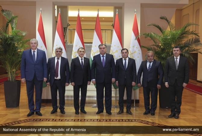 Armenian Parliament Speaker meets with President of Tajikistan in Dushanbe