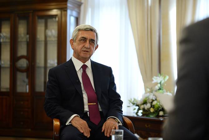 نادي المستثمرين بأرمينيا سيعلن عن مليار دولار أمريكي برامج استثمارية بنوفمبر- الرئيس سيرج 
سركيسيان في مقابلة مع ريا نوفوستي-