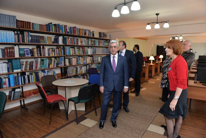 Президент Армении посетил Европейскую образовательную региональную академию