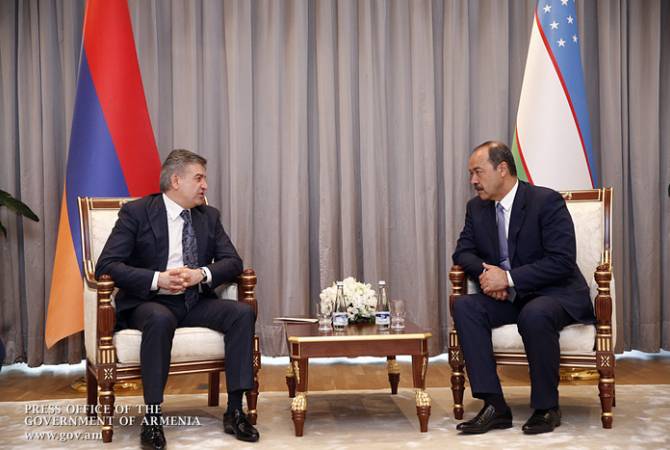 Հայաստանի և Ուզբեկստանի վարչապետերը պայմանավորվել են ակտիվացնել 
միջպետական կապերը