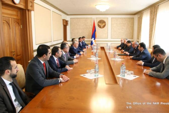 Artsakh’s President receives heads of leading Armenian banks