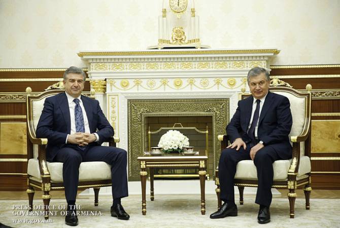 Карен Карапетян и президент Узбекистана обсудили вопросы  торгово-экономического развития