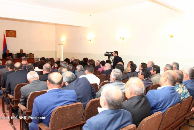 Artsakh’s President pays working visit to Hadrout region