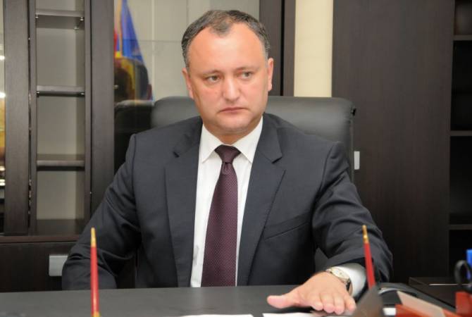 Moldovan President Igor Dodon to pay state visit to Armenia