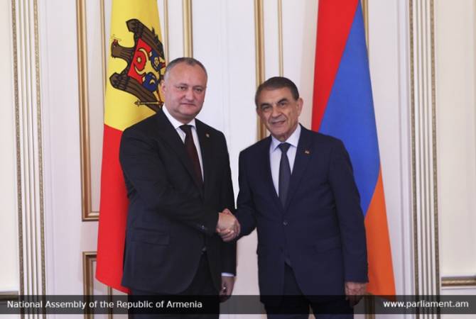 President of Moldova visits Armenian Parliament 