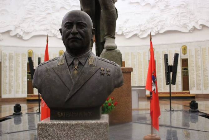Statue of Soviet Armenian Marshal Hovhannes Bagramyan opened at Moscow’s Victory Museum