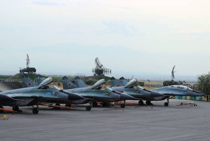 В Армении прошла тренировка сил и средств ВВС и ПВО ЮВО