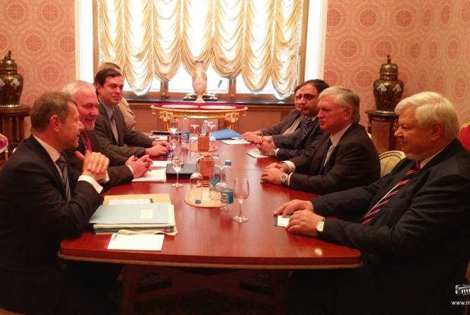 Министр иностранных дел Армении Эдвард Налбандян и сопредседатели Минской группы 
ОБСЕ обсудили возможности организации встречи министров иностранных дел 