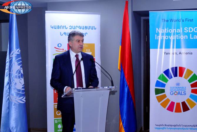افتتاح مختبر الابتكارات الوطنية للتنمية المستدامة أفضل مثال على التعاون بين الأمم المتحدة وأرمينيا -
رئيس الوزراء كارن كارابيتيان-