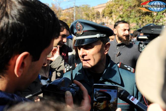 Полиция расценивает свои действия в отношении собравшихся у НС Армении 
протестующих студентов соразмерными