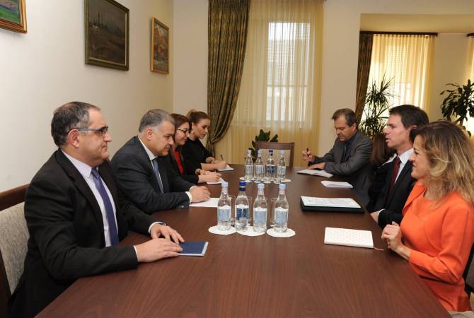 Armenian justice minister receives newly-appointed French Ambassador