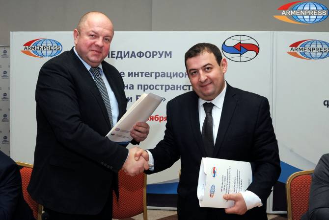 Подписание меморандума о сотрудничестве между «Арменпресс» и «БЕЛТА» 
открывает новые основы для обмена информацией между Арменией и Беларусью