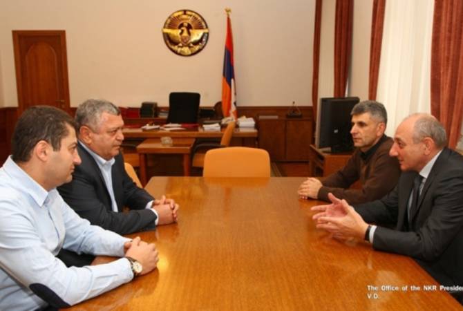 President of Artsakh receives philanthropists from Armenia Nelson and Zaven Sargsyan