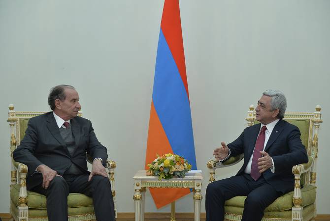 Президент Армении принял министра внешних связей Бразилии
