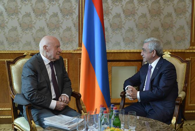 President Sargsyan holds meeting with renowned cardiac surgeon Leo Bockeria